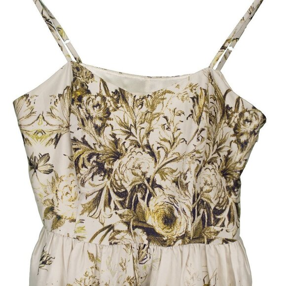 ALEXANDRA GRECCO Flower girl 100% Silk‎ Floral Print Dress sz 12 - Picture 3 of 9